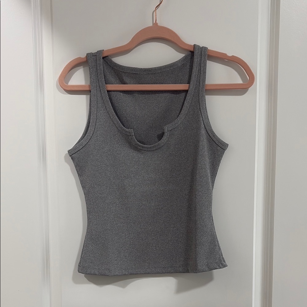 Gray Sleeveless Women's Top